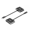 CLUB3D MST stebulė USB3.2 Gen2 Type-C (DP Alt-Mode) į DisplayPort + HDMI 4K60Hz M/F
