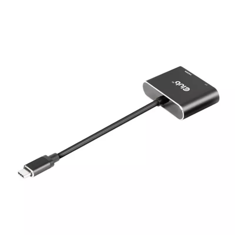 CLUB3D MST stebulė USB3.2 Gen2 Type-C (DP Alt-Mode) į DisplayPort + HDMI 4K60Hz M/F