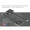 CLUB3D MST stebulė USB3.2 Gen2 Type-C (DP Alt-Mode) į DisplayPort + HDMI 4K60Hz M/F
