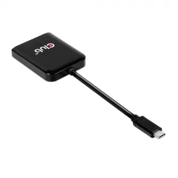 CLUB3D USB3.2 Gen2 Type-C (DP™ Alt-Mod) į DisplayPort dviejų monitorių MST šakotuvas, 4K 60Hz, 1,5 m