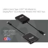 CLUB3D USB3.2 Gen2 Type-C (DP™ Alt-Mod) į DisplayPort dviejų monitorių MST šakotuvas, 4K 60Hz, 1,5 m
