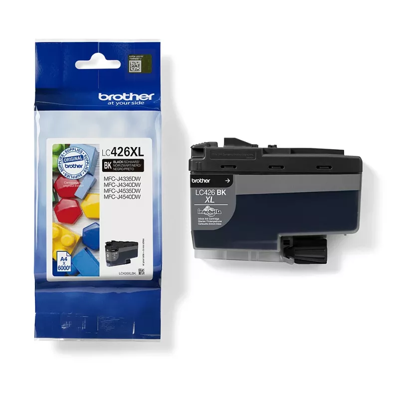 Brother LC-426XLBK kasetė juoda 1 vnt. Originali didelės talpos (XL) juoda