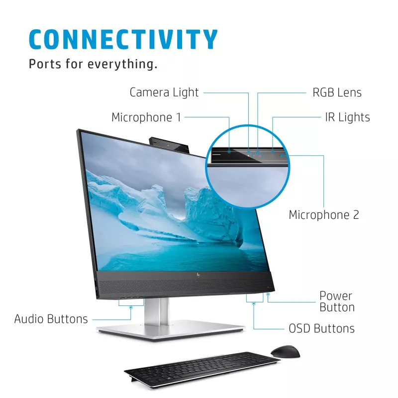 Monitorius HP E24mv G4 23,8 colio Full HD 1920 x 1080