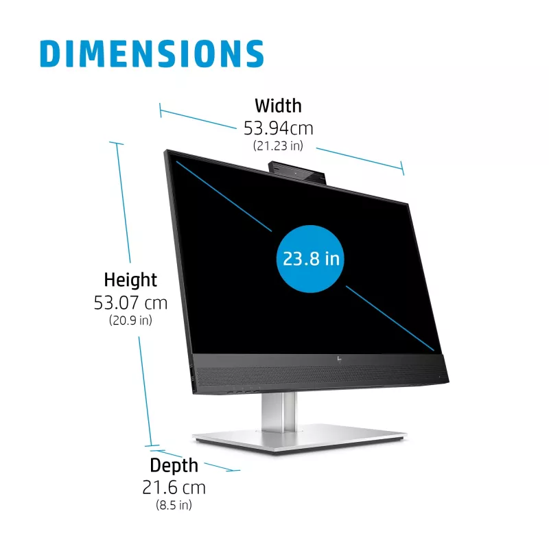 Monitorius HP E24mv G4 23,8 colio Full HD 1920 x 1080