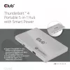 CLUB3D CSV-1580 Thunderbolt™ 4 nešiojamas 5-in-1 centras su išmaniuoju maitinimu