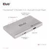 CLUB3D CSV-1580 Thunderbolt™ 4 nešiojamas 5-in-1 centras su išmaniuoju maitinimu