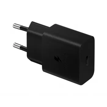 Samsung EP-T1510XBEGEU mobilus įkroviklis, USB-C 1 prievadas, 9V/1.67A, 1 m laidas, juodas