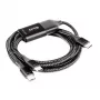 CLUB3D CAC-1527 USB Type-C Y krovimo laidas 2x USB-C iki 100W, 1.83m