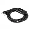 CLUB3D CAC-1527 USB Type-C Y krovimo laidas 2x USB-C iki 100W, 1.83m