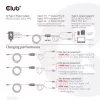CLUB3D CAC-1527 USB Type-C Y krovimo laidas 2x USB-C iki 100W, 1.83m