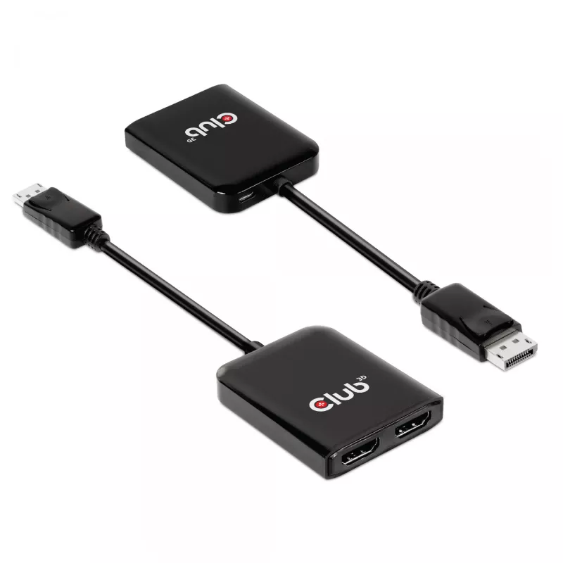 CLUB3D CSV-7200H MST Hub DisplayPort 1.4 į du HDMI – dviejų monitorių 4K 60Hz adapteris