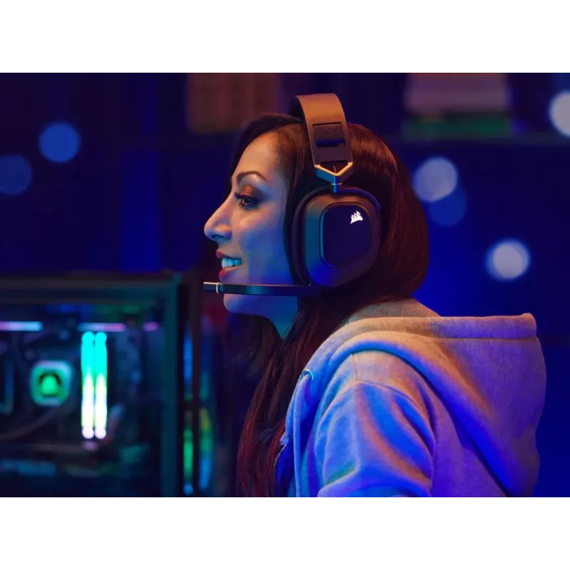 CORSAIR Gaming ausinės HS80 – belaidės – anglies spalvos