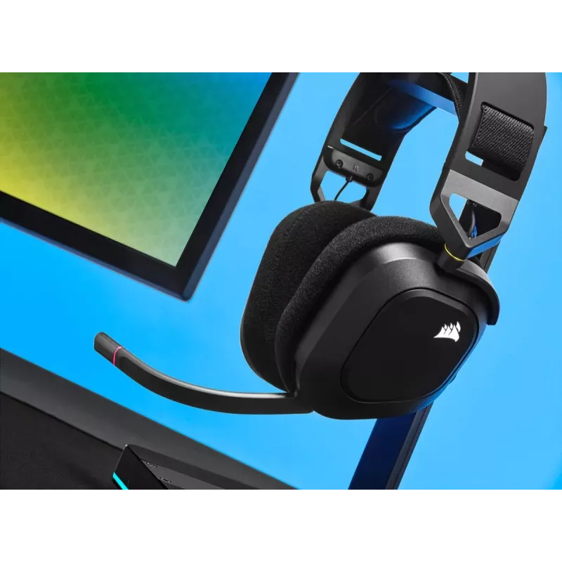 CORSAIR Gaming ausinės HS80 – belaidės – anglies spalvos