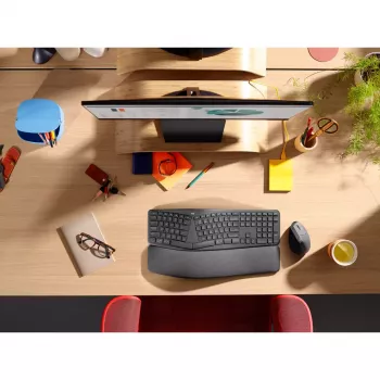 LOGITECH Ergo K860 - Belaidė išskleidžiama klaviatūra verslui, grafito spalva, Qwerty Pan Nordic