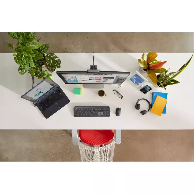 LOGITECH MX Keys For Business – belaidė klaviatūra, grafito spalva, US International Qwerty