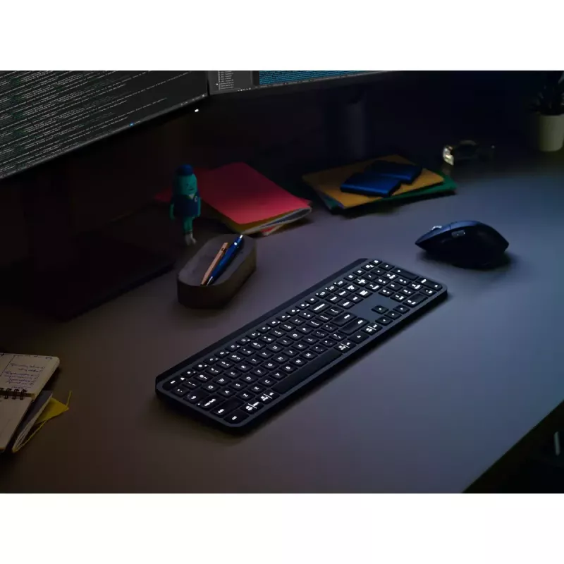 LOGITECH MX Keys For Business – belaidė klaviatūra, grafito spalva, US International Qwerty