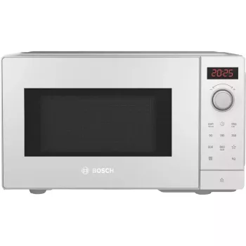 Mikrobangų krosnelė Bosch Serie 2 FFL023MW0 — 800 W, 20 L, 5 galios lygių, 270 mm padėklas, balta