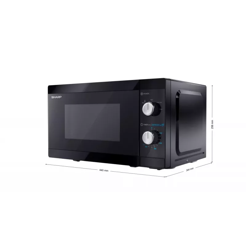 Mikrobangų krosnelė Sharp YC-MS01E-B juoda 20 L 800 W