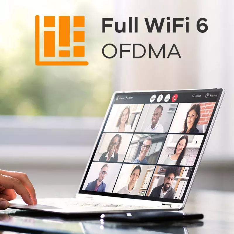 Zyxel NWA50AX belaidis prieigos taškas, Wi-Fi 6, 1775 Mbit/s, baltas, PoE