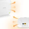 Zyxel NWA50AX belaidis prieigos taškas, Wi-Fi 6, 1775 Mbit/s, baltas, PoE