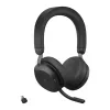 Jabra Evolve2 75 - USB-C MS Teams su stalo stovu, juoda, laidinis ir belaidis, skambučiams/muzikai, 20–20000 Hz, 197 g, ausinės