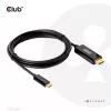 CLUB3D HDMI į USB Type-C aktyvus kabelis 4K60Hz M/M 1,8m