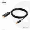 CLUB3D HDMI į USB Type-C aktyvus kabelis 4K60Hz M/M 1,8m