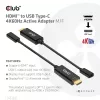 CLUB3D HDMI į USB Type-C aktyvus adapteris 4K60Hz M/F