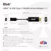 CLUB3D HDMI į USB Type-C aktyvus adapteris 4K60Hz M/F
