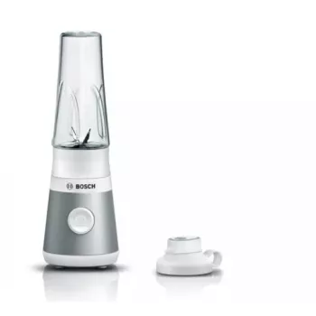 Stalinis blenderis Bosch VitaPower MMB2111T – 450 W, 0,6 L Tritan indas, sukimo valdymas, sidabrinis