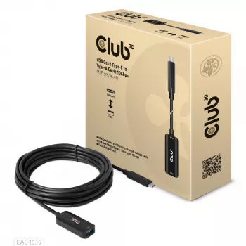 CLUB3D USB Gen2 Type-C į Type-A laidas 10Gbps M/F 5m