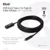 CLUB3D USB Gen2 Type-C į Type-A laidas 10Gbps M/F 5m
