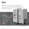 Docking stotelė CLUB3D CSV-1568 metalinis korpusas USB Gen2 Type-C USB Gen2 Type-A HDMI DP VGA RJ45 120W