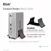 Docking stotelė CLUB3D CSV-1568 metalinis korpusas USB Gen2 Type-C USB Gen2 Type-A HDMI DP VGA RJ45 120W