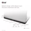 CLUB3D USB Gen1 Type-C Triple Display DP Alt mode Displaylink Dynamic PD Charging Dock su 120 W maitinimo šaltiniu