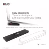 CLUB3D USB Gen1 Type-C Triple Display DP Alt mode Displaylink Dynamic PD Charging Dock su 120 W maitinimo šaltiniu
