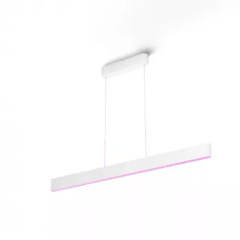 Pakabinamas išmanusis šviestuvas Philips Hue Ensis – balta ir spalvota aplinkos šviesa, Bluetooth, 220–240V, Ø40mm, gylis 1299mm, min. aukštis 164cm