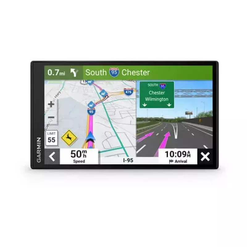 Automobilinis GPS navigatorius GARMIN DriveSmart 76 — 7 colių TFT jutiklinis ekranas, 32 GB atmintis, Wi‑Fi, Bluetooth, visam laikui nemokami žemėlapių atnaujinimai (EU MT-S)