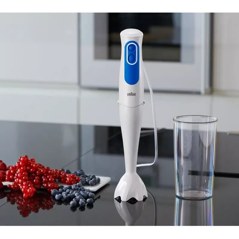 Braun MQ 3000 Smoothie panardomasis blenderis 0,6 l 700 W mėlynai baltas