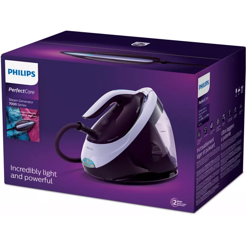 Philips 7000 serijos PSG7050/30 garų lyginimo stotis 2100 W 1.8 L SteamGlide Elite padas Violetinė