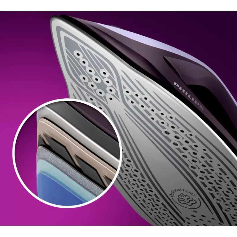 Philips 7000 serijos PSG7050/30 garų lyginimo stotis 2100 W 1.8 L SteamGlide Elite padas Violetinė