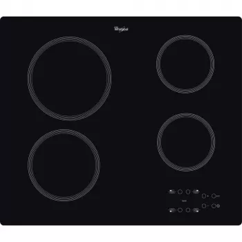 Indukcinė kaitlentė WHIRLPOOL AKT 801/NE – 4 zonos, 60 cm, jutiklinis valdymas, juodas stiklo keramikos paviršius