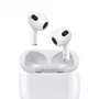 “Apple AirPods 3 kartos + MagSafe įkrovimo dėklas” - belaidės ausinės su mikrofonu, balta