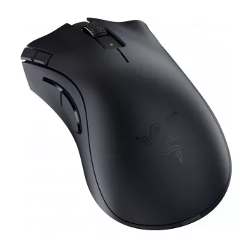 Žaidimų pelė Razer DeathAdder V2 X HyperSpeed – dešinei rankai, belaidė 2.4 GHz / Bluetooth, 14 000 DPI, 7 mygtukai, AA baterija, 103 g, juoda