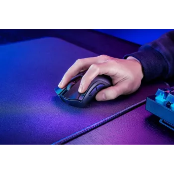Žaidimų pelė Razer DeathAdder V2 X HyperSpeed – dešinei rankai, belaidė 2.4 GHz / Bluetooth, 14 000 DPI, 7 mygtukai, AA baterija, 103 g, juoda