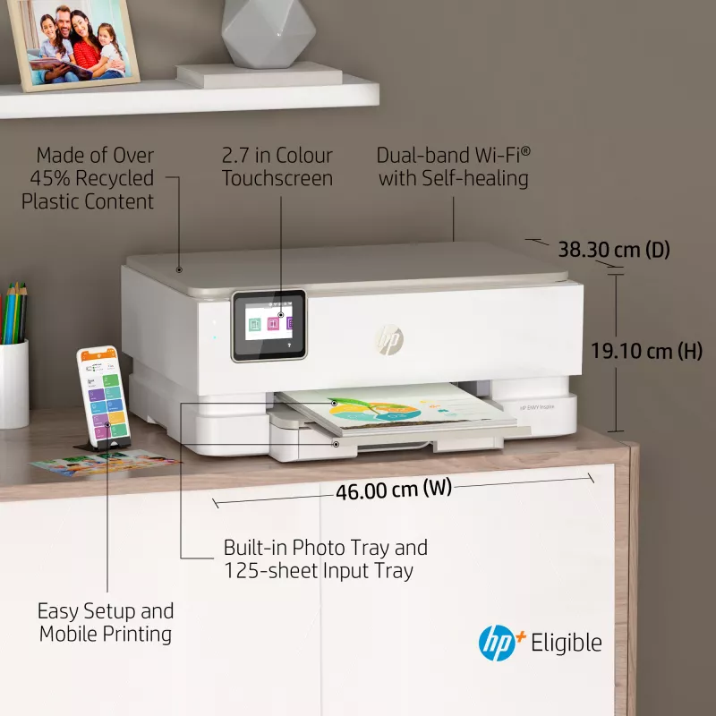 HP ENVY Inspire 7220e belaidis daugiafunkcis spausdintuvas, spalvotas, kopijavimas, skenavimas, Instant Ink