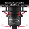 HyperX QuadCast – USB mikrofonas (juodai raudonas) su raudonu apšvietimu