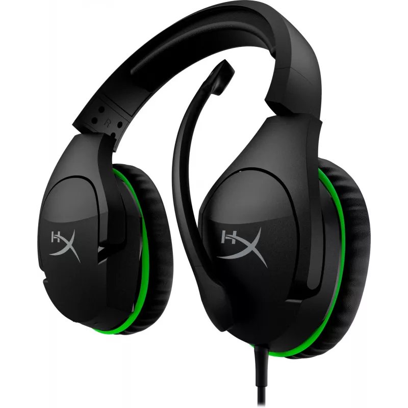 Žaidimų ausinės HyperX CloudX Stinger (juodos-žalios) – Xbox (HX-HSCSX-BK/WW)