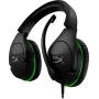 Žaidimų ausinės HyperX CloudX Stinger (juodos-žalios) – Xbox (HX-HSCSX-BK/WW)