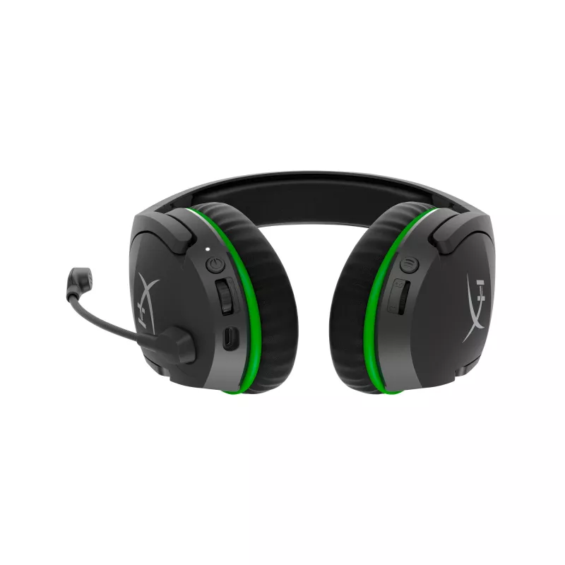 Žaidimų ausinės HyperX CloudX Stinger (juodos-žalios) – Xbox (HX-HSCSX-BK/WW)